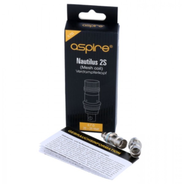 Aspire Nautilus 2S Mesh Verdampferköpfe 0,7 Ohm (5 St.)