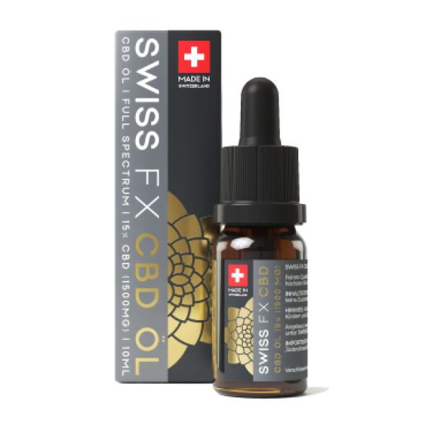 SWISS FX CBD Öl 15% (1500mg) (10ml) MHD 07.2024