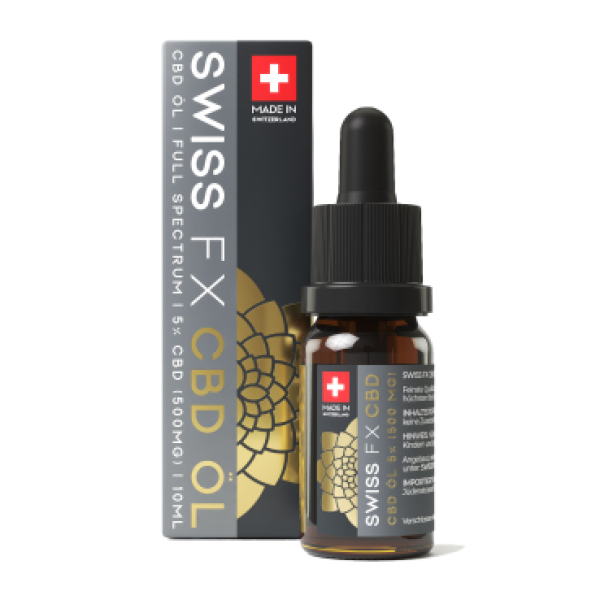 SWISS FX CBD Öl 5% (500mg) (10ml) MHD 07.2024